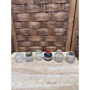 Vintage Glass Ink Bottle Collection